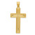 Image of 10K Two-tone Gold Diamond-cut Latin Crucifix Pendant