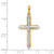 Image of 10K Two-tone Gold Fancy Cross Pendant