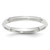 Image of 10K White Gold 2.5mm Half Round with Edge Band Ring