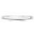 Image of 10K White Gold 2.5mm Lightweight Half Round Band Ring