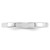 Image of 10K White Gold 2.5mm Standard Flat Comfort Fit Band Ring