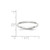 Image of 10K White Gold 2mm Half Round Band Ring