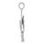 Image of 10K White Gold 3-D Graduation Cap w/ Moveable Tassle Pendant