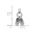 Image of 10K White Gold 3D Moveable Baby Shoes Pendant