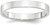Image of 10K White Gold 3mm Lightweight Flat Band Ring