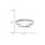 Image of 10K White Gold 3mm Lightweight Milgrain Half Round Band Ring