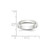 Image of 10K White Gold 4mm Lightweight Half Round Band Ring