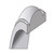 10K White Gold 4mm Lightweight Milgrain Half Round Band Ring — additional view