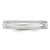 Image of 10K White Gold 4mm Milgrain Half Round Band Ring