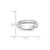 Image of 10K White Gold 4mm Milgrain Half Round Band Ring