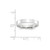Image of 10K White Gold 4mm Standard Flat Comfort Fit Band Ring