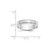 Image of 10K White Gold 5mm Lightweight Milgrain Half Round Band Ring