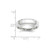 Image of 10K White Gold 6mm Bevel Edge Comfort Fit Band Ring