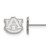 10K White Gold Auburn University X-Small Post Earrings by LogoArt (1W008AU)