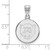 Image of 10K White Gold Baylor University Medium Disc Pendant by LogoArt (1W045BU)