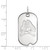 10K White Gold East Carolina University Small Dog Tag by LogoArt
