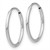 Image of 17mm 10k White Gold Endless Hoop Earrings 10T974