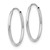 Image of 20mm 10k White Gold Endless Hoop Earrings 10T975