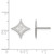 10K White Gold Furman University Small Post Earrings by LogoArt