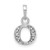 Image of 10K White Gold Initial O Pendant