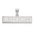 10K White Gold Lehigh University Large Pendant by LogoArt (1W006LHU)