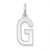 Image of 10K White Gold Letter G Initial Charm 10XNA1336W/G