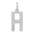 Image of 10K White Gold Letter H Initial Charm 10XNA1336W/H