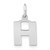 Image of 10K White Gold Letter H Initial Charm 10XNA1337W/H