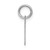 Image of 10K White Gold Letter K Initial Charm 10XNA1337W/K