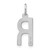 Image of 10K White Gold Letter R Initial Charm 10XNA1336W/R