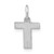 Image of 10K White Gold Letter T Initial Charm 10XNA1337W/T