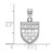 Image of 10k White Gold LogoArt University of Richmond Small Shield Pendant