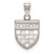 Image of 10k White Gold LogoArt University of Richmond Small Shield Pendant