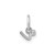 Image of 10K White Gold Lower case Letter R Initial Charm 10XNA1306W/R