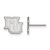 10K White Gold Marquette University X-Small Post Earrings by LogoArt