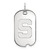10K White Gold Michigan State University Small Dog Tag by LogoArt