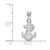 10K White Gold Navy Small Pendant by LogoArt