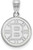 Image of 10K White Gold NHL Boston Bruins Medium Pendant by LogoArt