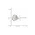 10K White Gold NHL Chicago Blackhawks X-Small Post Earrings by LogoArt