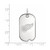10K White Gold NHL Detroit Red Wings Small Dog Tag by LogoArt