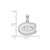 Image of 10K White Gold NHL Montreal Canadiens Small Pendant by LogoArt