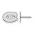 10K White Gold NHL Montreal Canadiens X-Small Post Earrings by LogoArt