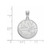 Image of 10K White Gold NHL New York Islanders Large Pendant by LogoArt