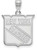 Image of 10K White Gold NHL New York Rangers Large Pendant by LogoArt