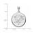 Image of 10K White Gold NHL Pittsburgh Penguins Large Disc Pendant by LogoArt