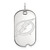 10K White Gold NHL Tampa Bay Lightning Small Dog Tag by LogoArt
