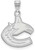 Image of 10K White Gold NHL Vancouver Canucks Large Pendant by LogoArt