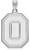 Image of 10K White Gold Ohio State University XL Pendant by LogoArt (1W048OSU)