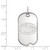 10K White Gold Penn State University Small Dog Tag by LogoArt