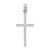 Image of 10k White Gold Polished Cross Pendant 10C3784W